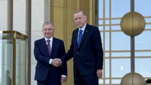استقبال اردوغان از رئیس جمهور ازبکستان