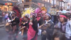 Indiánok tiltakoztak Chicagóban