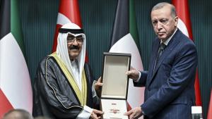 Ο Εμίρης του Κουβέιτ ευχαρίστησε τον Ερντογάν για το Κρατικό Παράσημο που του απένειμε