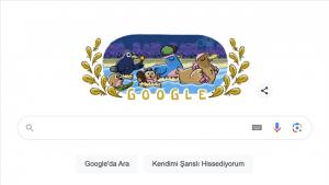 گوگل المپیک اۆچین یؤریته لوگو طایارلادی
