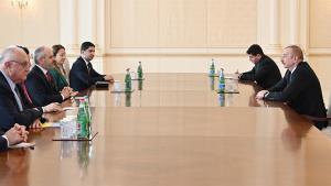 阿塞拜疆总统阿里耶夫会见土耳其议会代表团