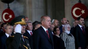 Presidente Erdogan visita el Mausoleo de Atatürk