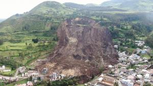 Hatalmas földcsuszamlás volt Ecuadorban