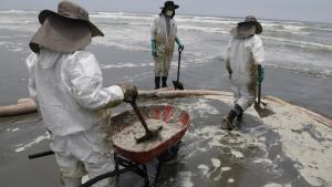 石油泄漏 秘鲁海岸遭严重污染