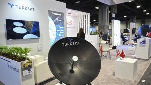 غرفه‌ غول‌های ارتباطات و فناوری فضایی ترکیه در نمایشگاه ماهواره 2023 در واشنگتن