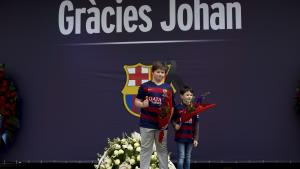 Emocionado último adiós a Johan Cruyff en el Camp Nou