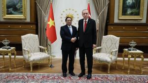 اردوغان نخست وزیر ویتنام را به حضور پذیرفت