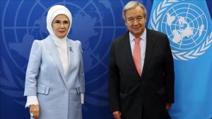 Guterres agradece a la primera dama turca sus esfuerzos por “cero residuos”