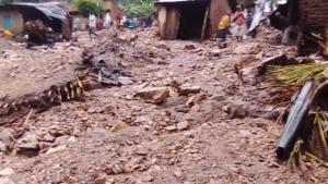 刚果民主共和国暴雨引发山体滑坡