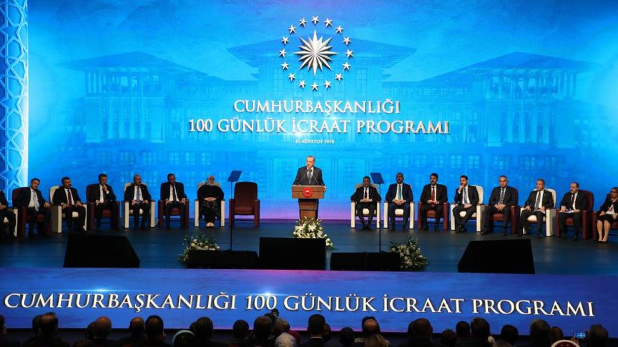 El presidente de Turquía anuncia el plan de acción de 100 días