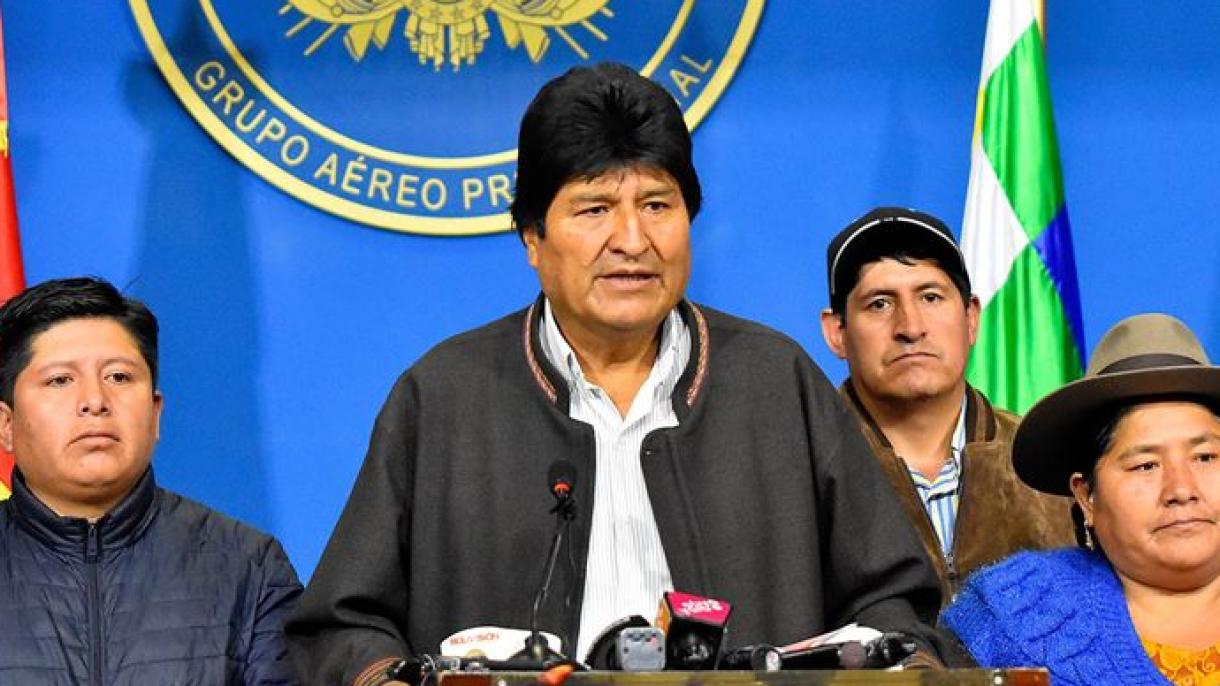 Êvo Morales wazifasınnan kitte