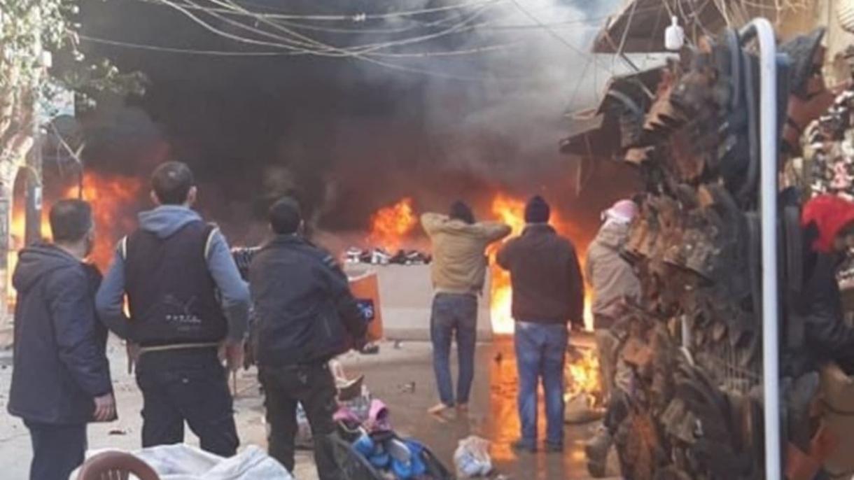قربانیان حمله تروریستی پ ک ک­/ ی پ گ در عفرین به 40 نفر افزایش یافت
