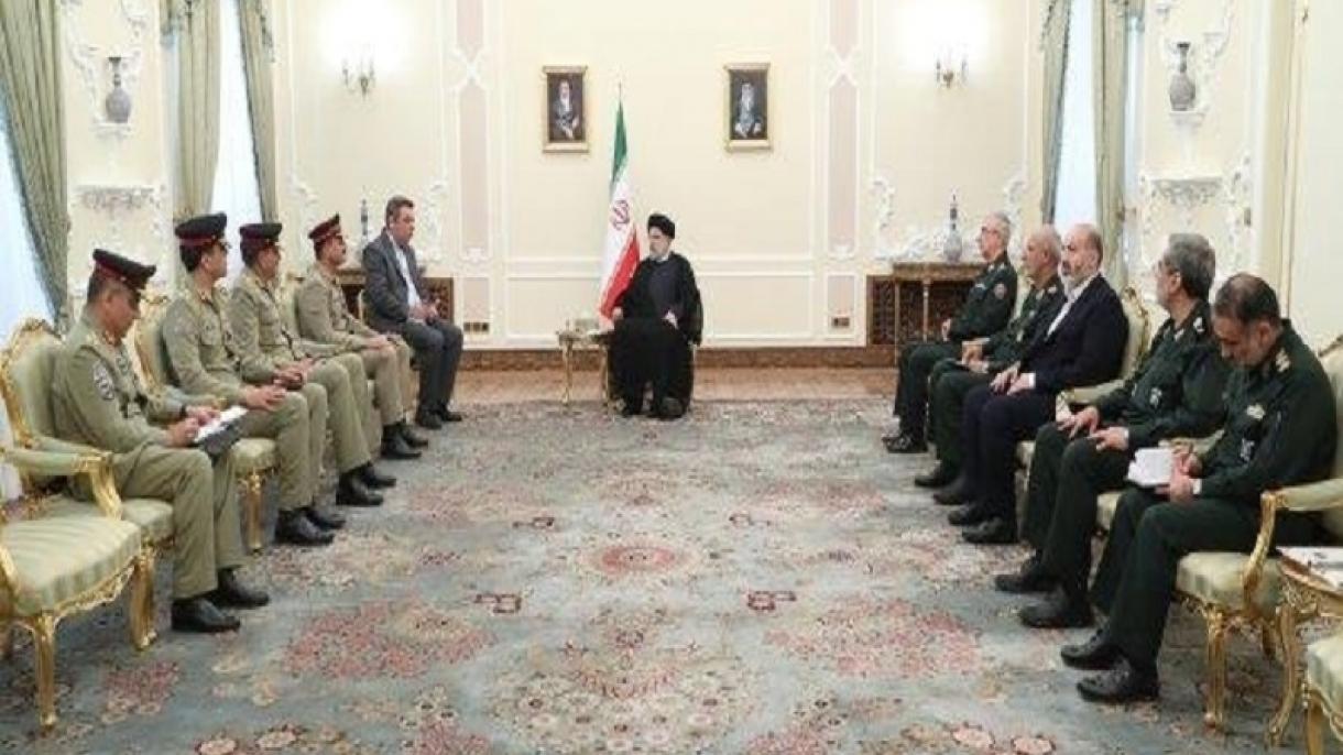 دیدار فرمانده ارتش پاکستان با رئیس جمهور ایران