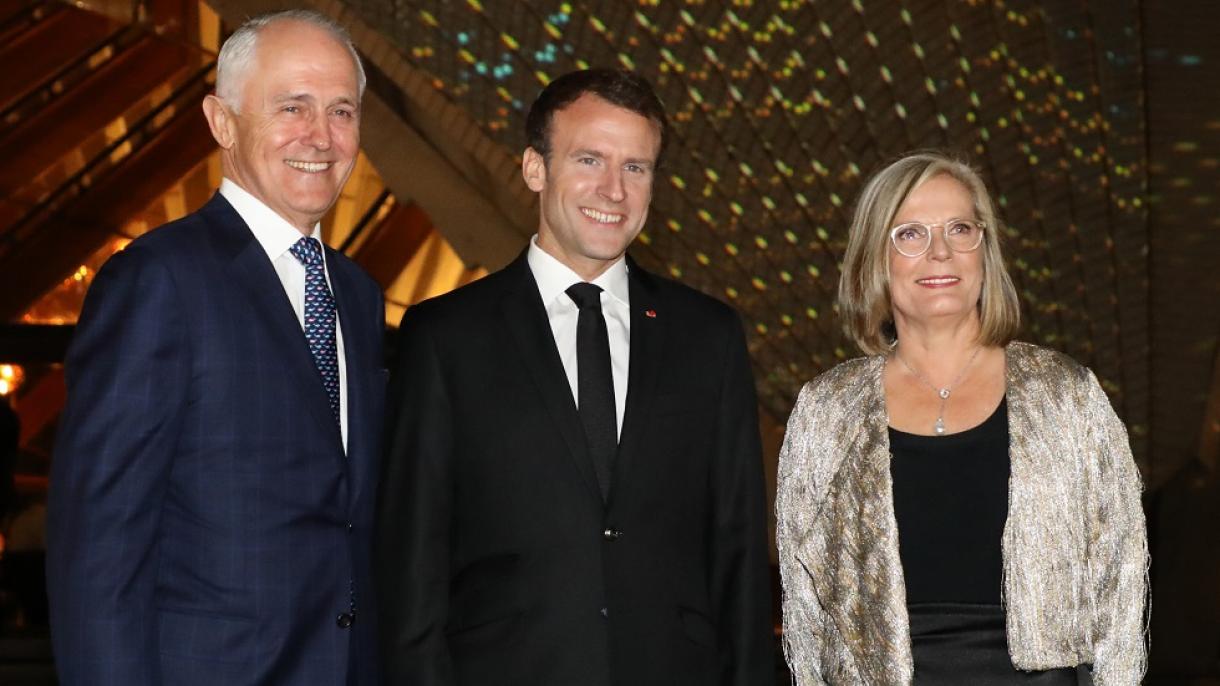 Macron tilda de ‘deliciosa’ a la primera dama de Australia