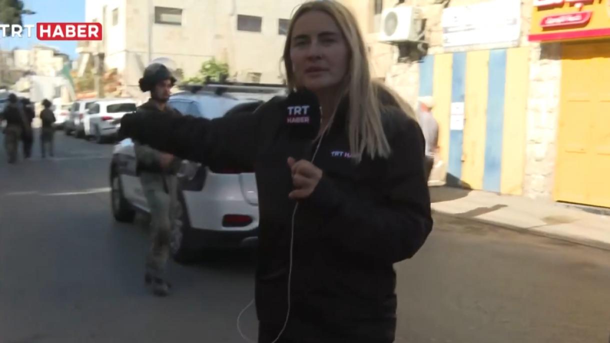 Transmisiunea în direct a canalului TRT Știri întreruptă de poliția israeliană