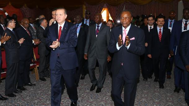 Erdogan Günbatar Afrika saparynyň soňky duralgasy Gwineýada