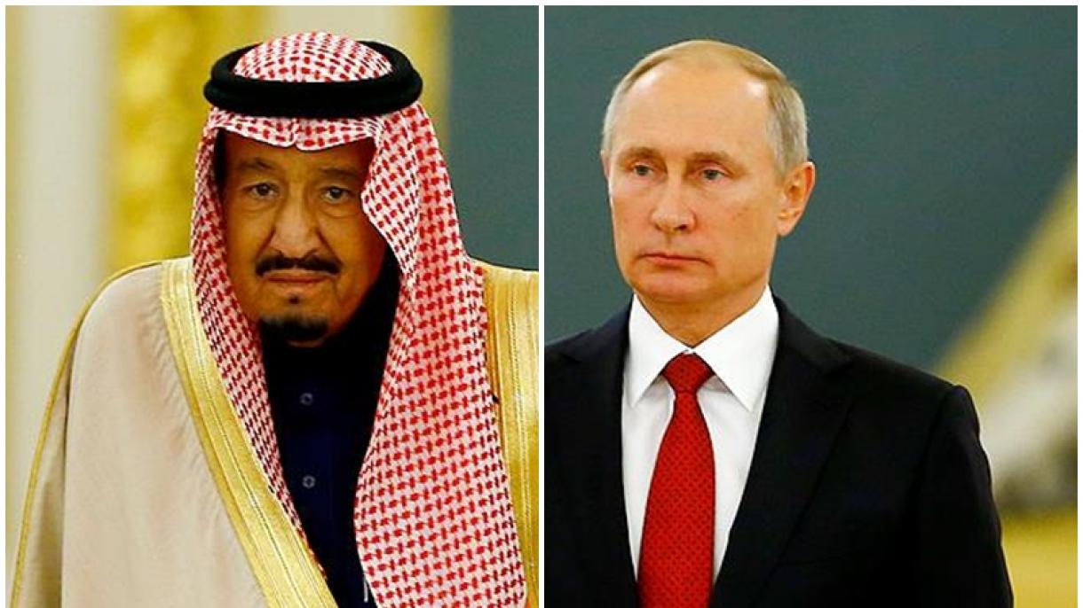 Russiýanyň lideri Putin Saud Arabystanynyň Şasy Selman Bin Abdulaziz bilen söhbetdeş boldy