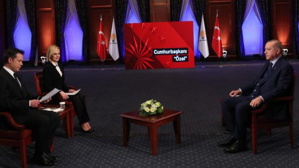 Presidente Erdogan avalia agenda em entrevista televisiva