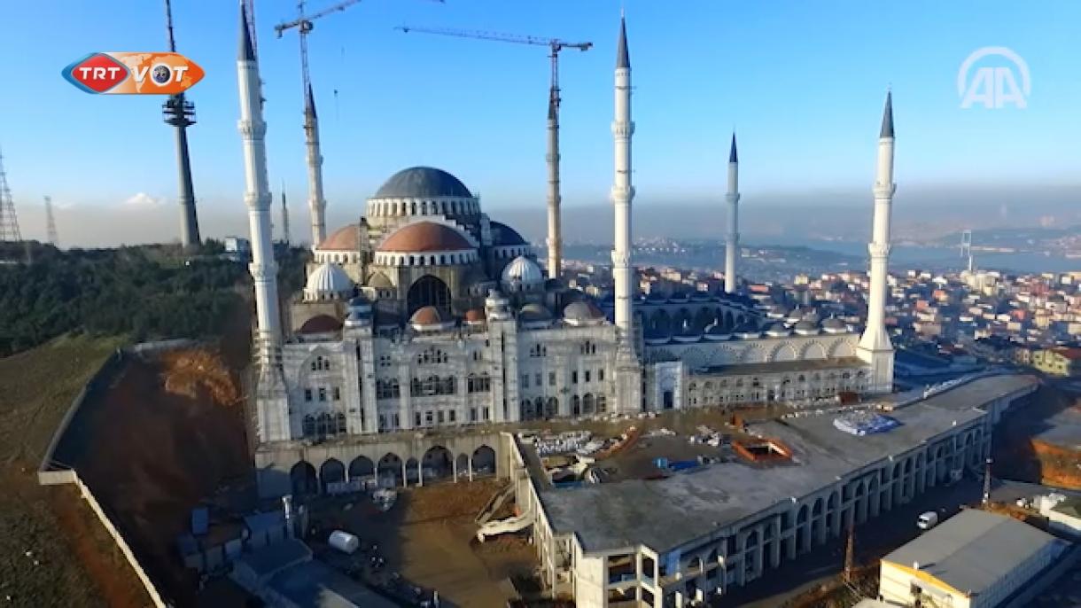 Légi felvétel a Çamlıca Mecsetről