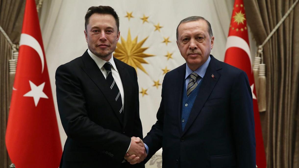 A Tesla elnökét fogadta Erdoğan