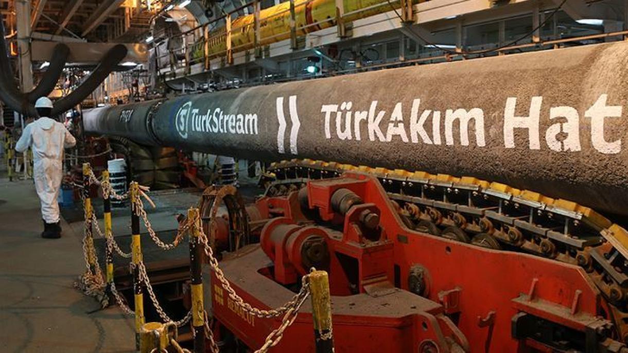 ترک اسٹریم پائپ لائن کےذریعےیورپ کوسال کی پہلی سہہ ماہی میں ایک بلین321 ملین کیوبک میٹرگیس کی ترسیل