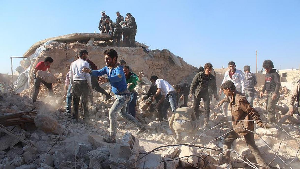 در حلب سوریه، جایی که بمباران نشده باشد، وجود ندارد