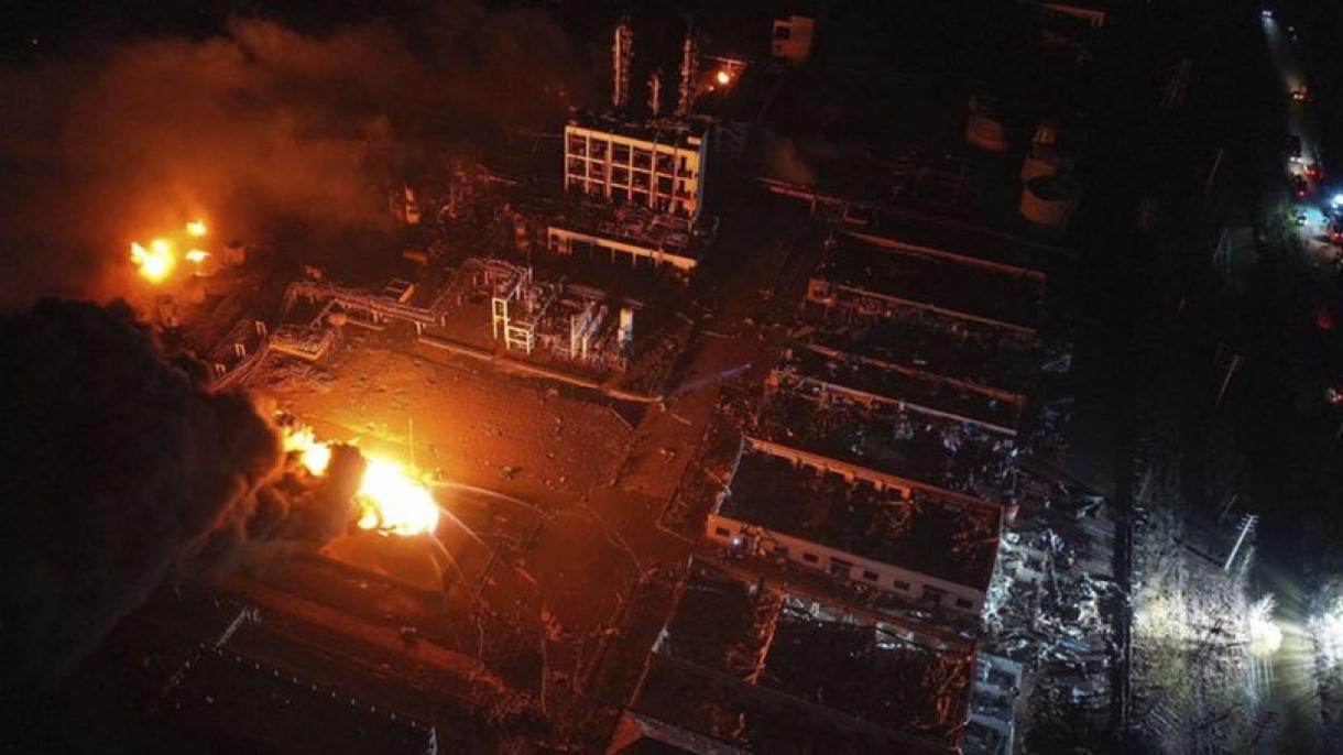 انفجار در کارخانه تولید مواد شیمیایی در چین