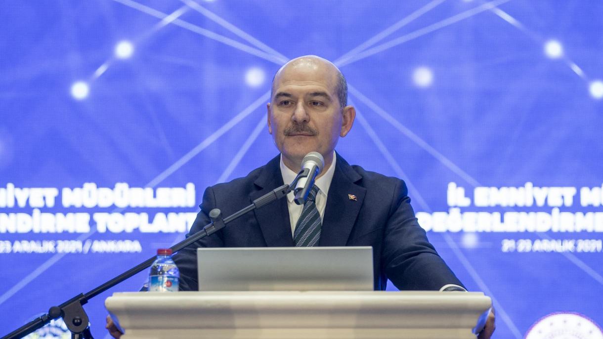 Süleyman Soylu: "2021-ci ildə terror təşkilatlarının 156 aksiyasının qarşısını aldıq"