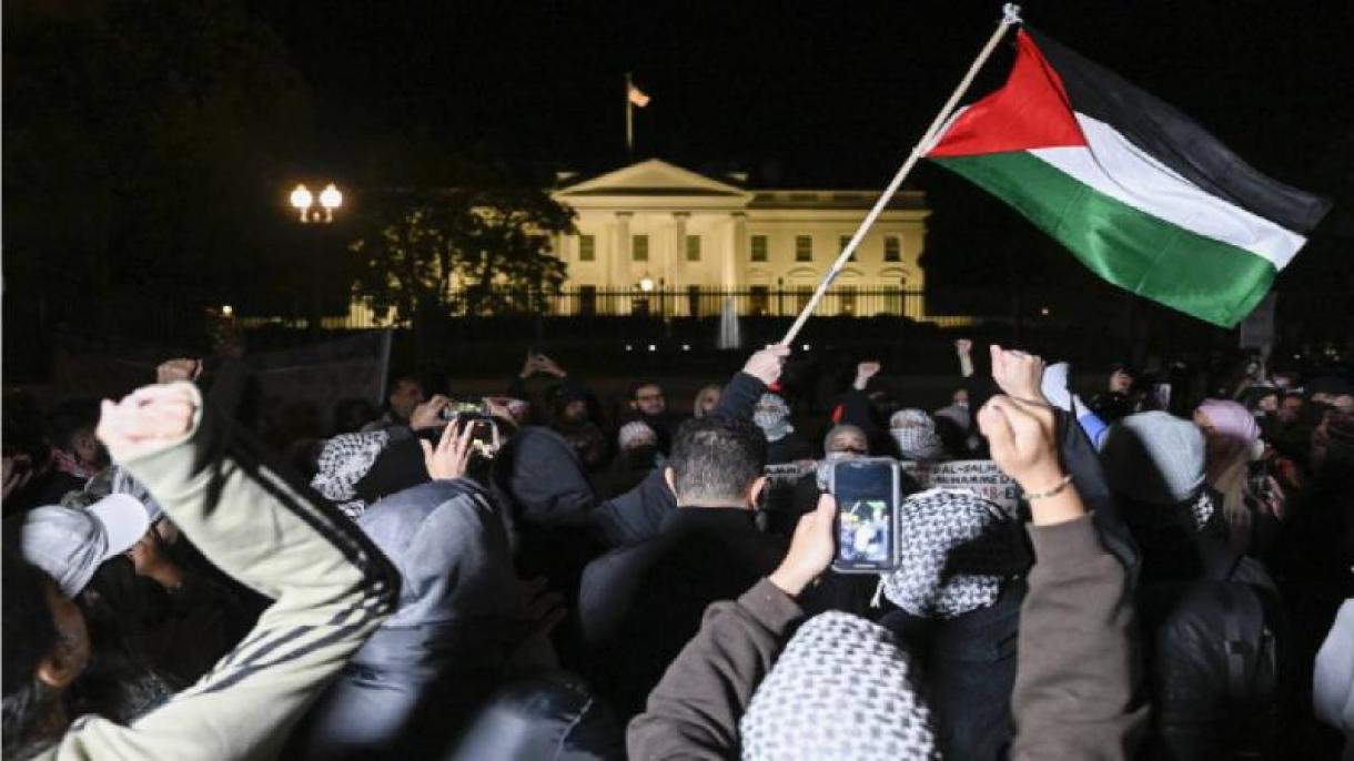 白宫工作人员抗议以色列对加沙的袭击
