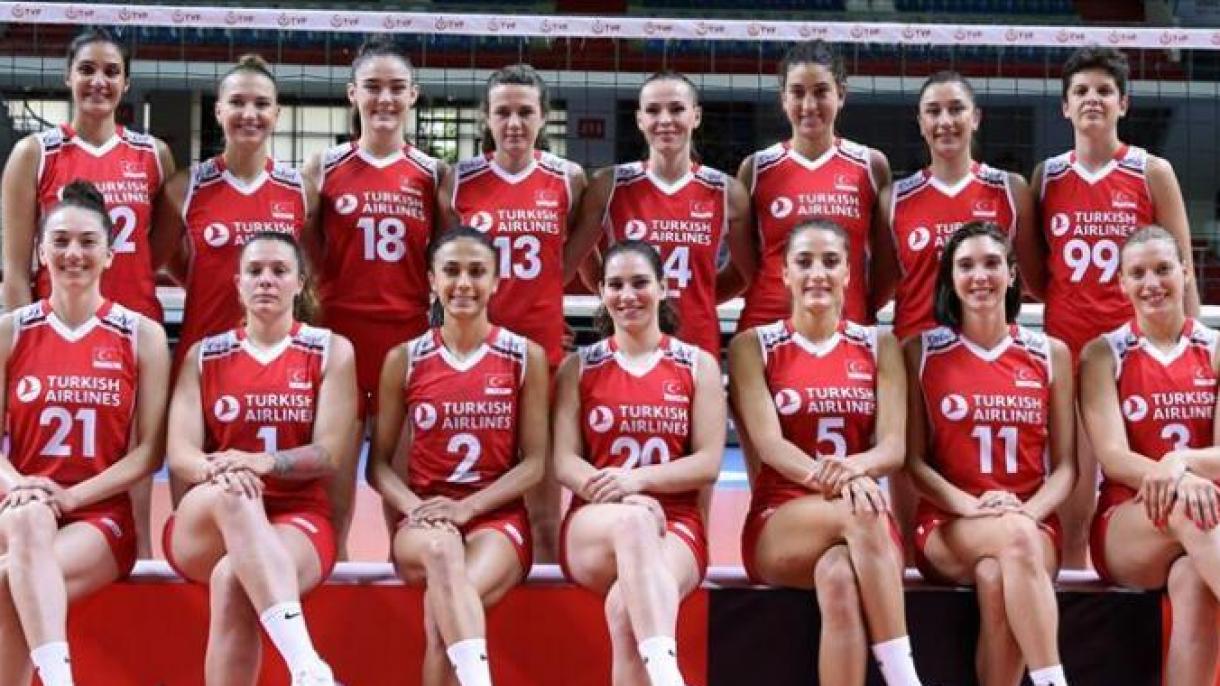 Seleção de vôlei feminino da Turquia vence a Alemanha no Torneio de Qualificação Intercontinental