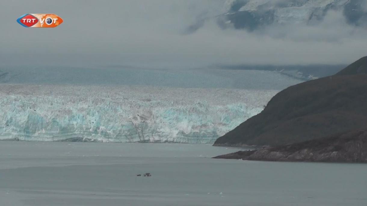Az elolvadó gleccserek Alaszkában