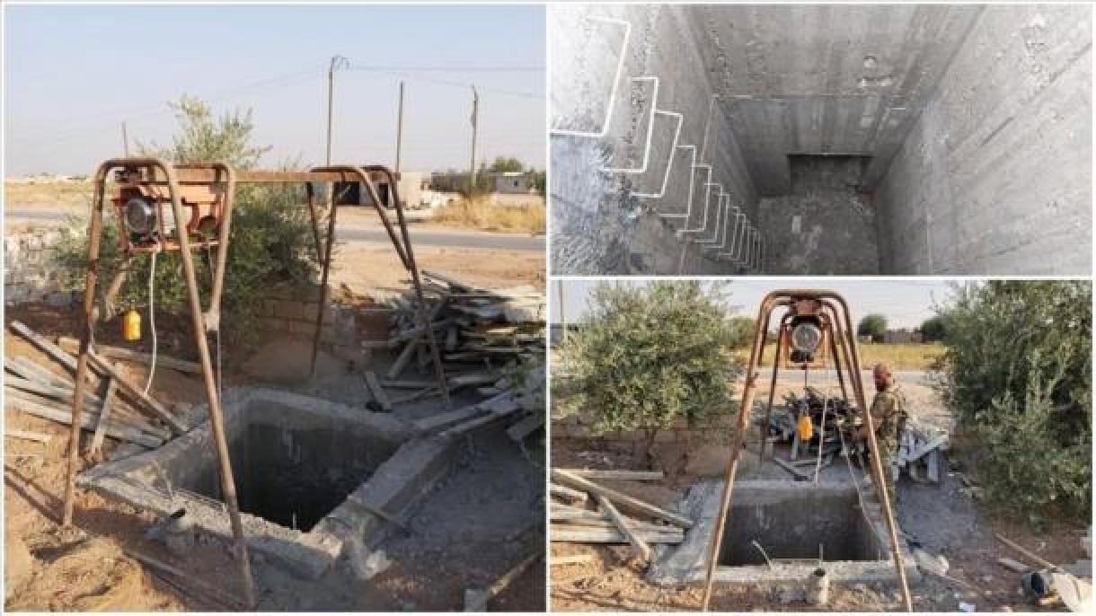 Localizado um túnel do YPG / PKK na cidade síria de Ras al Ayn