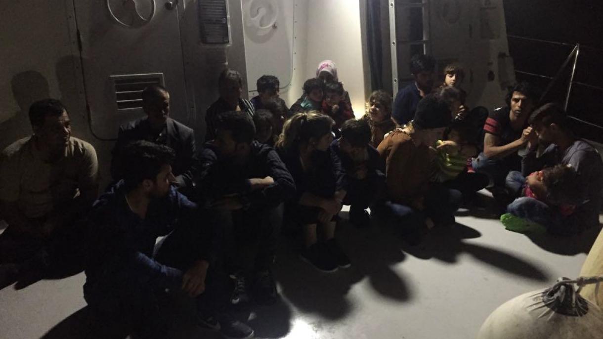 22 illegális migránst fogtak el Aydınban