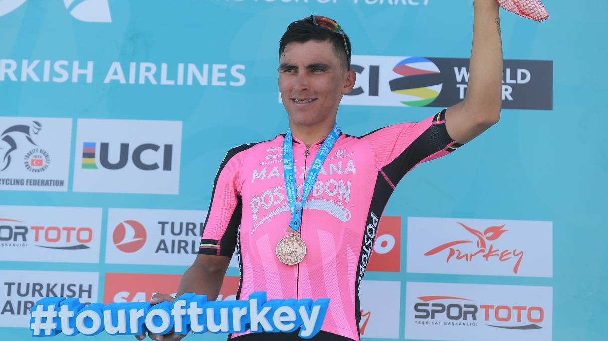 Ciclista colombiano Jhonatan Restrepo logra tercer puesto en el Tour de Turquía