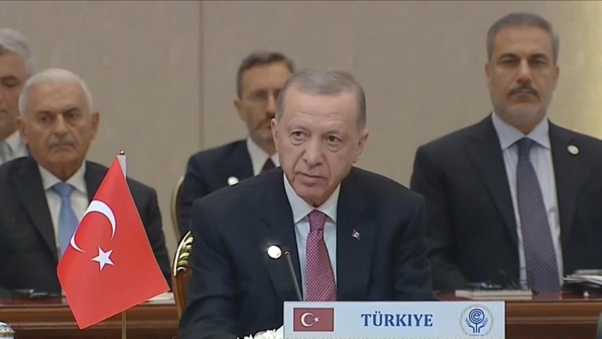 Erdoğan elnök: Türkiye diplomáciai kezdeményezéseket folytat a gázai tűzszünet érdekében