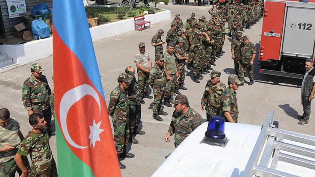 آذربائیجان سے تیسری فائر بریگیڈ ٹیم ترکی کے لئے روانہ ہو گئی