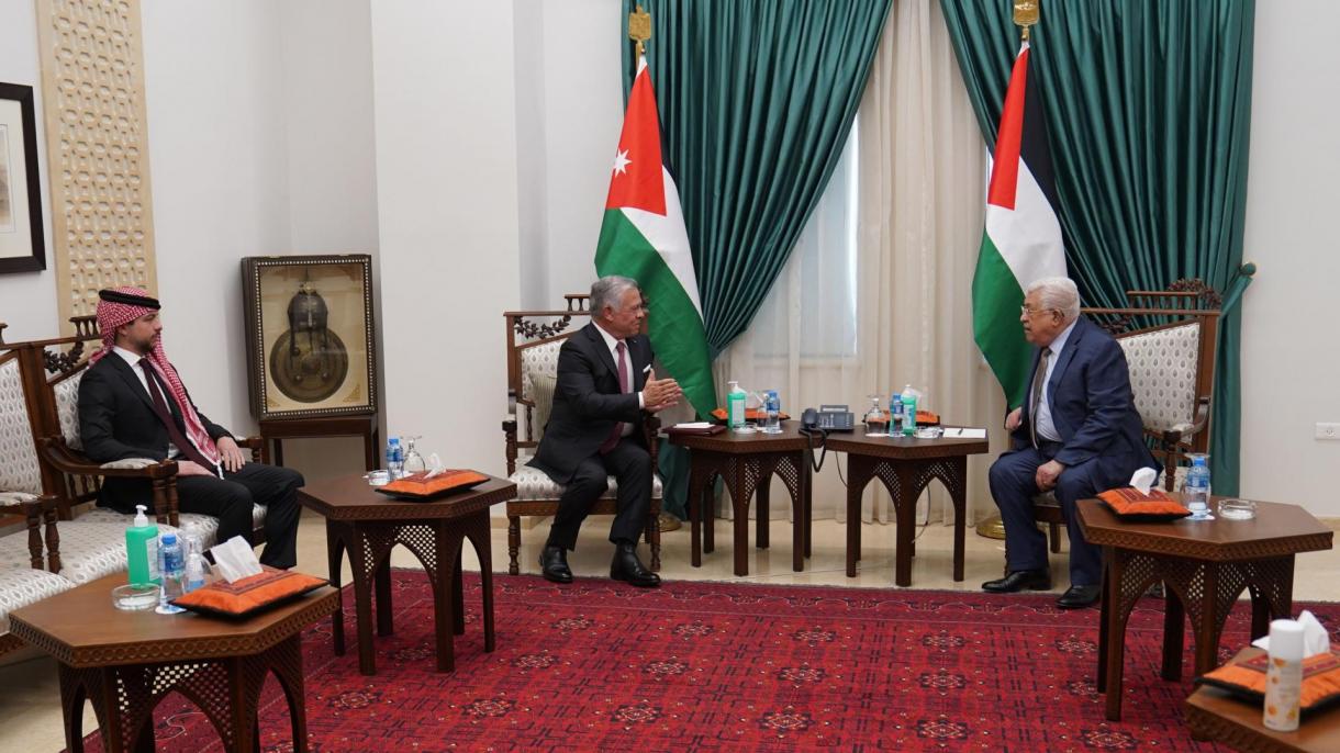 Йорданският крал Абдула II е на посещение в Рамала