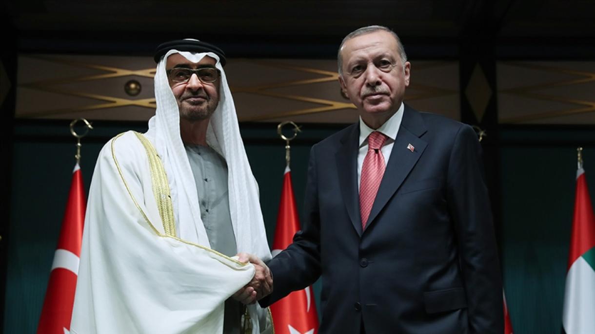 Erdogan convidou Al Nahyan para visitar a Türkiye