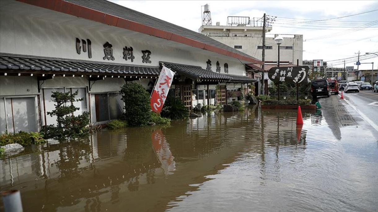 بارش شدید باران در منطقه کیوشو ژاپن