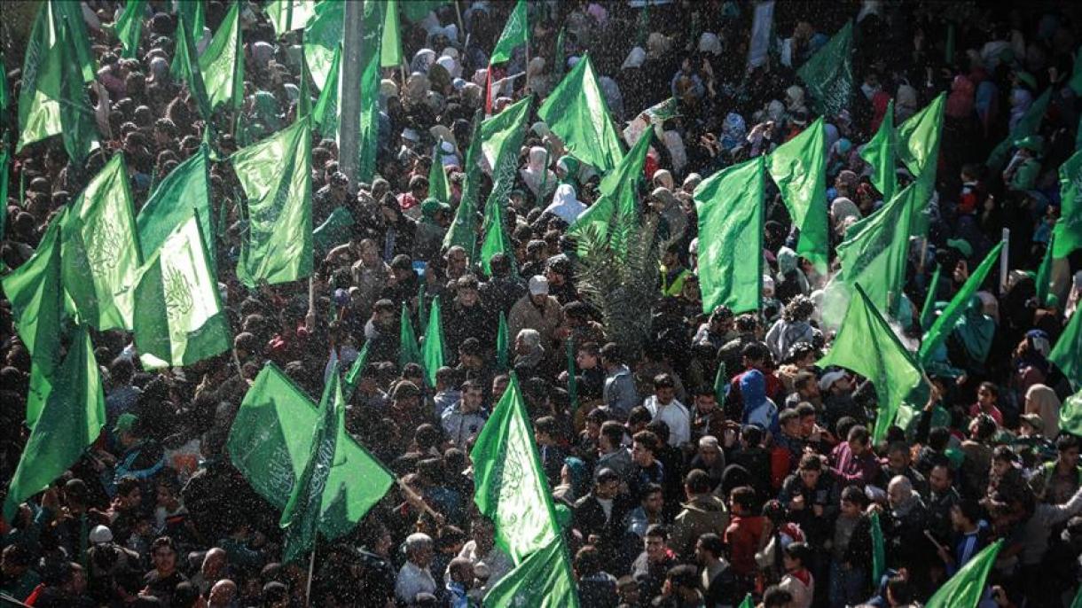 جشن و بزرگداشت سالگرد تاسیس جنبش حماس در غزه