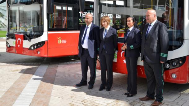 Autobuses eléctricos ya circulan en Eskişehir