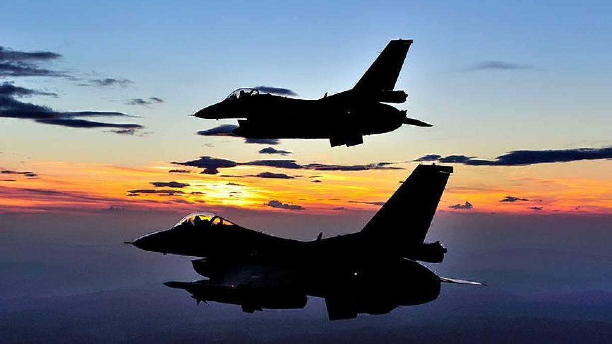 حملات هوایی طیاره های جنگی تورکیه به مواضع تروریستها