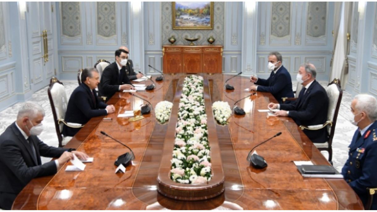 Акар бе приет от узбекския държавен лидер Мирзиойев...