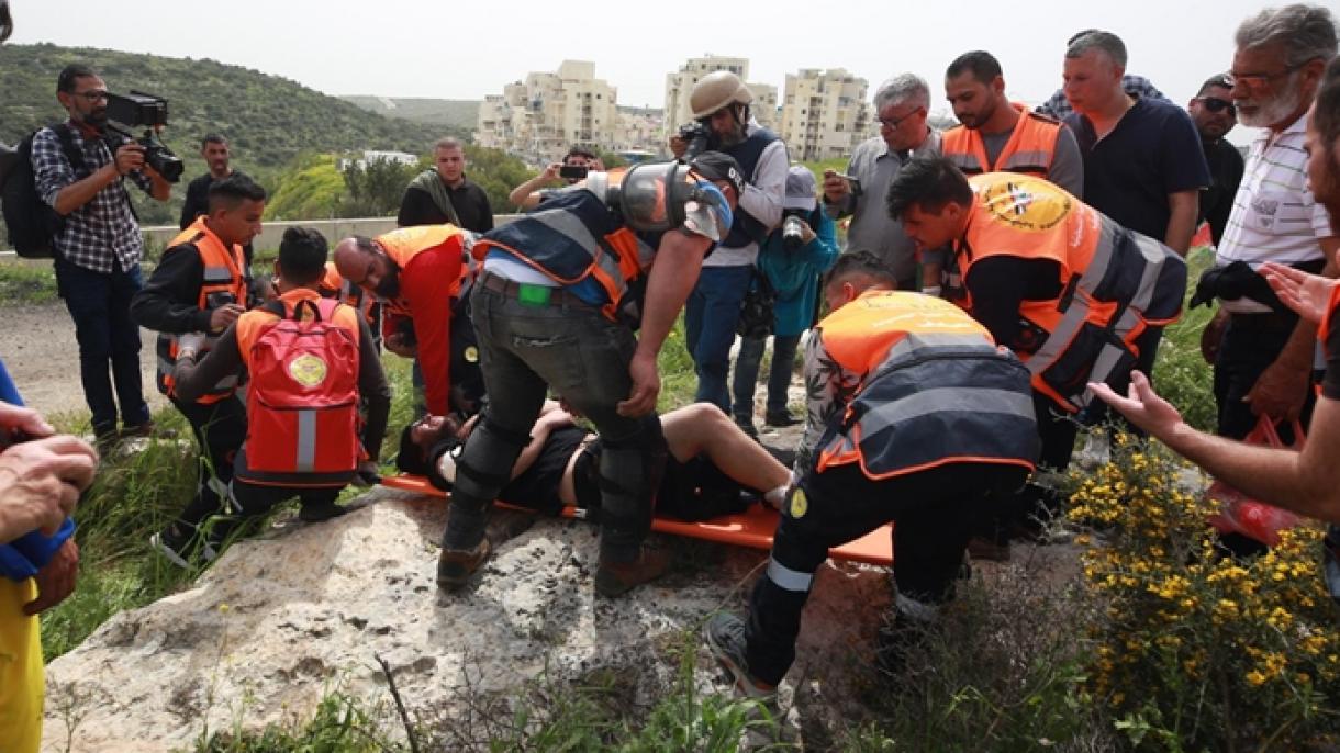 İsrail әsgәrlәrinin sәrt müdaxilәsi nәticәsindә 3 fәlәstinli yaralanıb