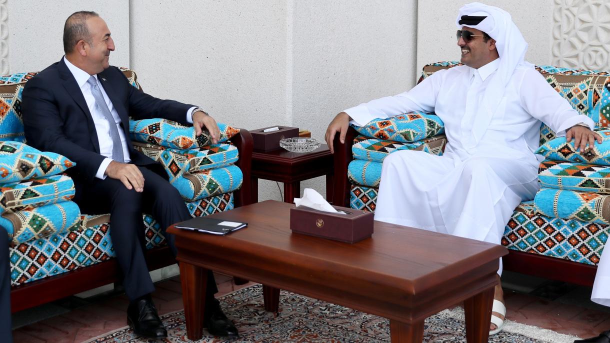 وزیر خارجہ  چاوش اولو ایک روزہ دورہ قطر پر