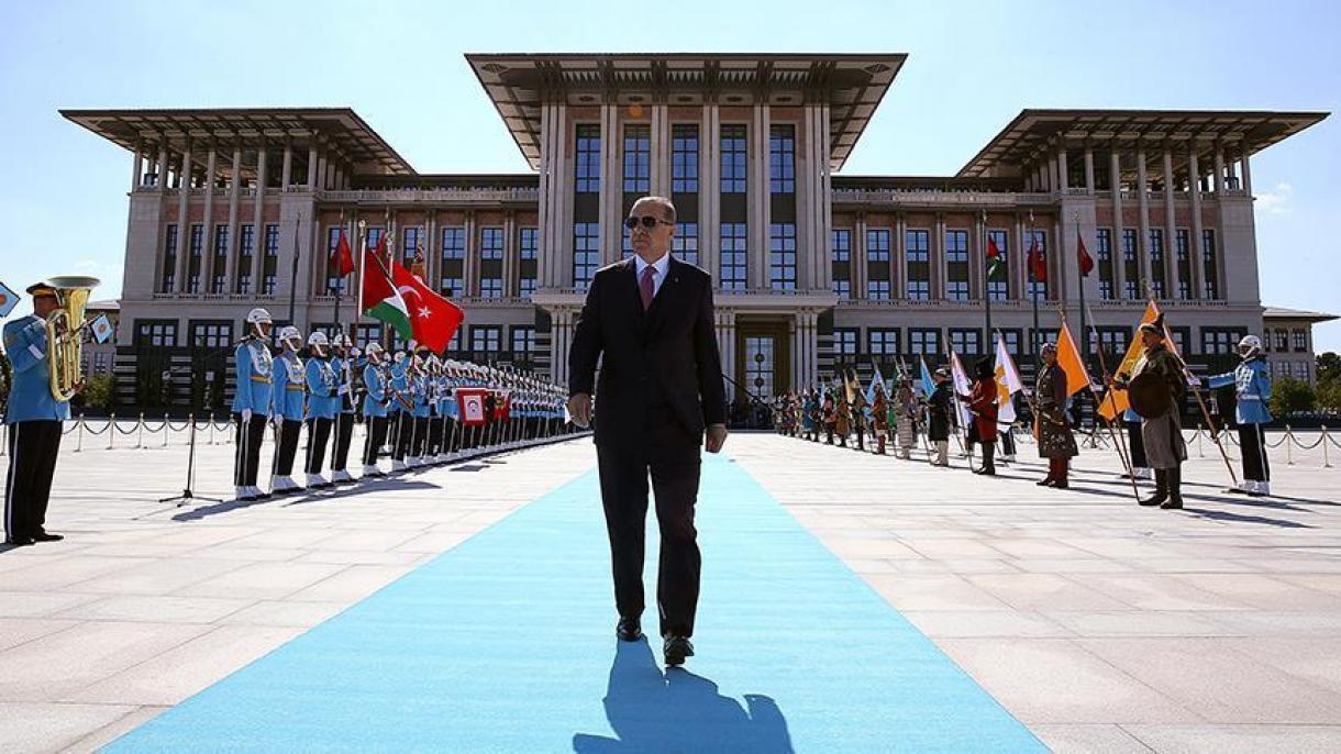 آغاز سیستم ریاستی جمهوری ترکیه با حضور مقامات 50 کشور