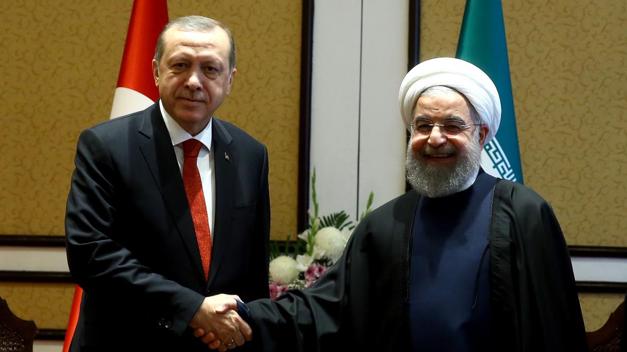 Prezident Erdogan Eýranyň Prezidenti Hasan Ruhani bilen duşuşdy