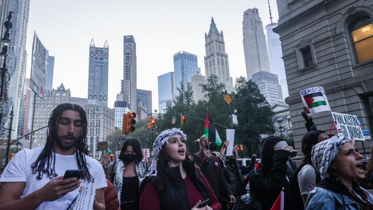 امریکہ میں یہودی شہریوں کے صہونیت مخالف مظاہرے