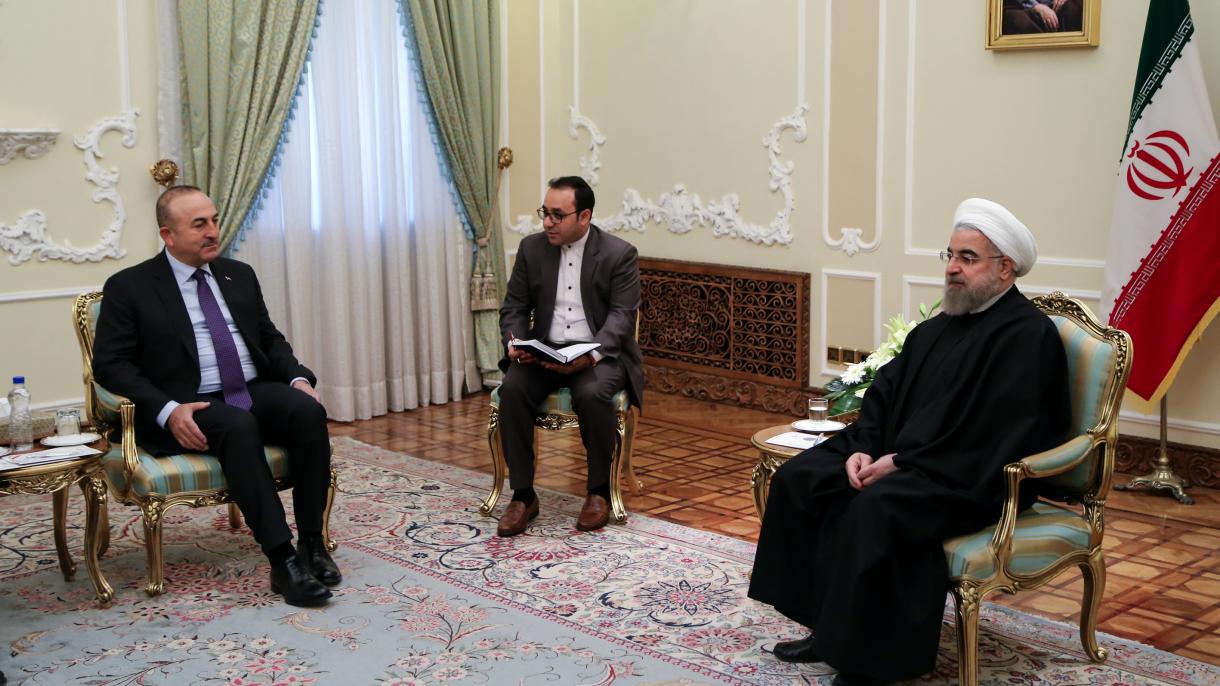 مولود چاووش اوغلو وزیر خارجه ترکیه دیداری از ایران بعمل می آورد