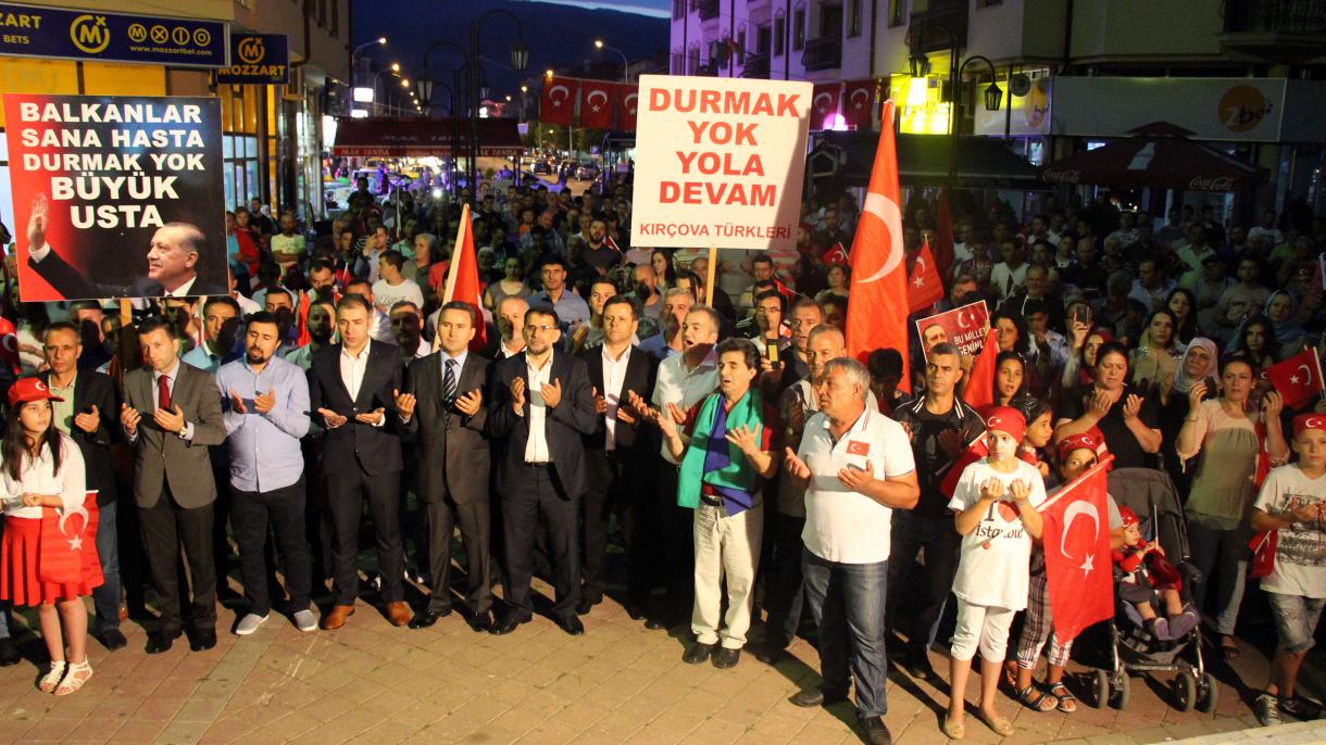 fetö'nün darbe girişimine dünyadan tepkiler, kırçova, makedonya.jpg